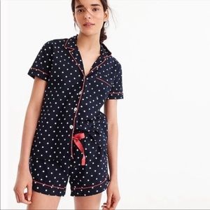 JCrew Polka Dot PJ Set